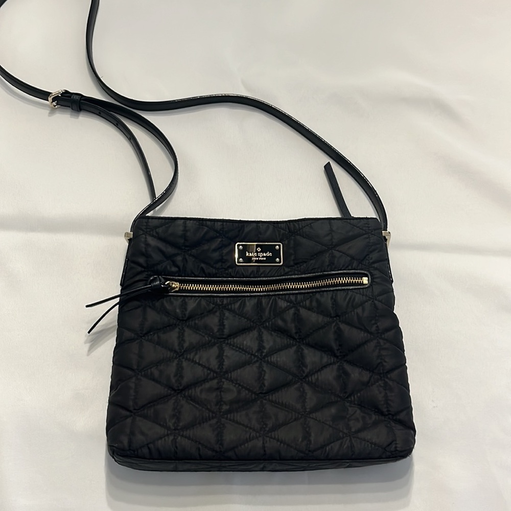 Kate Spade New York Black Quilted Crossbody Bag